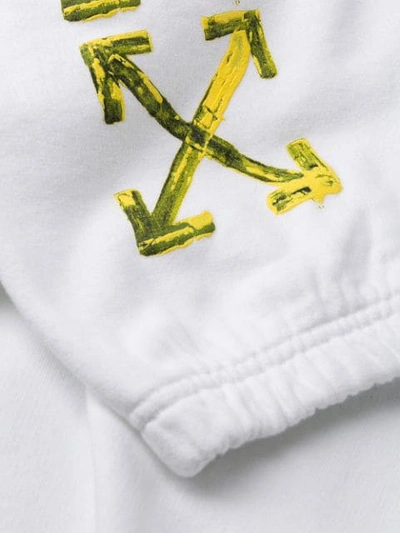 Shop Off-white Logo Print Sweatpants In White