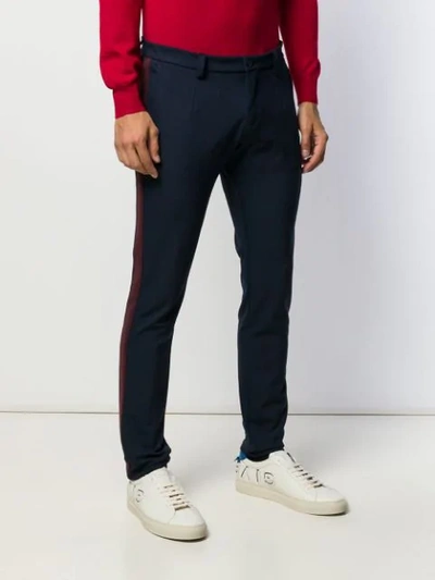 Shop Dolce & Gabbana Side Stripe Tailored Trousers In Blue