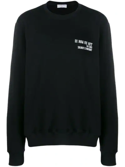 Shop Ih Nom Uh Nit Logo Printed Sweatshirt In Black