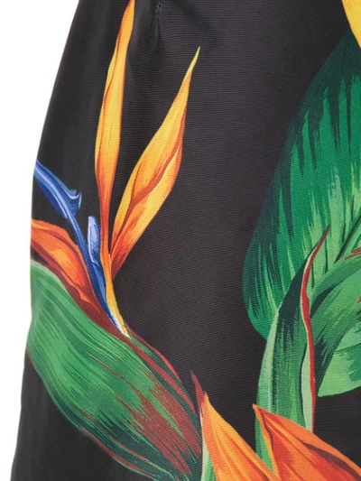 Shop Dolce & Gabbana Bird Of Prey Print Swim Shorts In Black