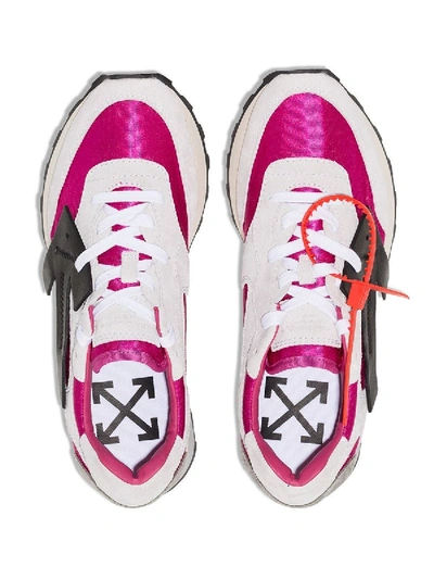 Shop Off-white Color Block Hg Runner Sneakers Fuchsia