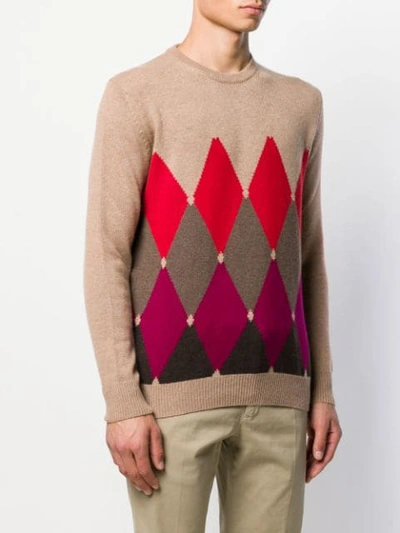 Ballantyne Patterned Sweater In Neutrals