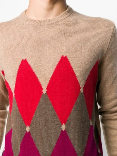 Ballantyne Patterned Sweater In Neutrals