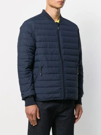 Shop Kenzo Reversible  World Puffer Jacket In Blue