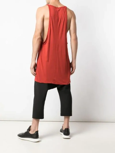 Shop Rick Owens Loose Fit Tank Top In 133 Cardinal Red