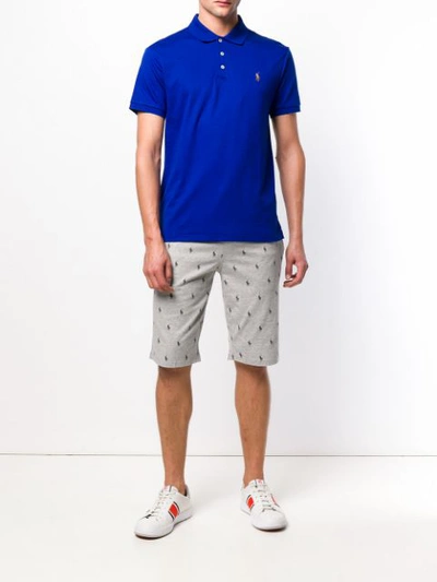 Shop Polo Ralph Lauren Classic Brand Polo Shirt In Blue