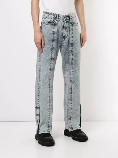 Shop Wooyoungmi Faded Wash Jeans In Blue