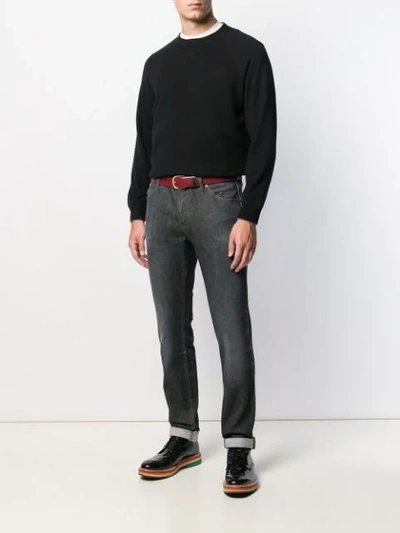 Shop Pt05 Slim-fit Jeans In Black