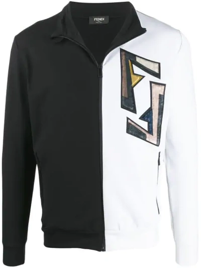 Shop Fendi Sportjacke Mit Logo In Black