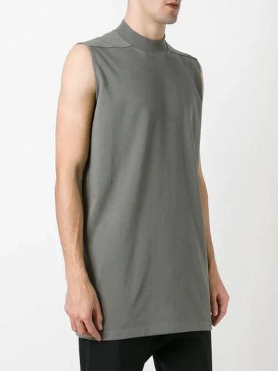 Shop Rick Owens Sleeveless T-shirt - Grey