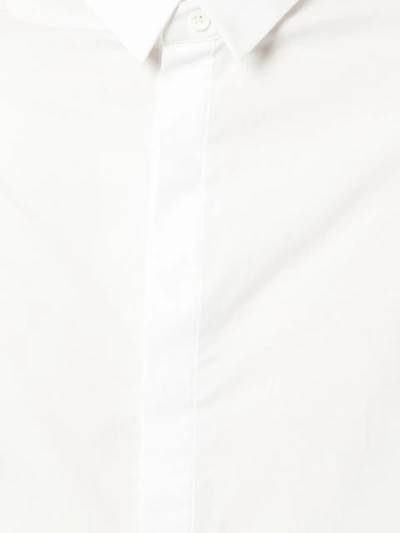 Shop Juun.j Oversized Plain Shirt - White