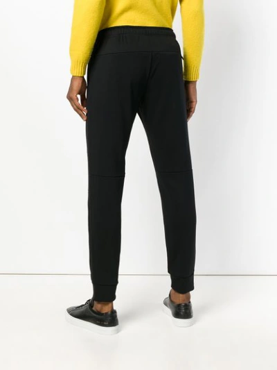 Shop Fendi Logo Sweatpants In Black