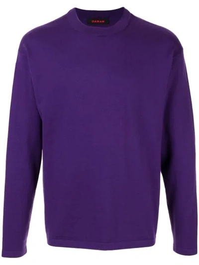 Shop Caban Crew Neck Sweatshirt In Purple