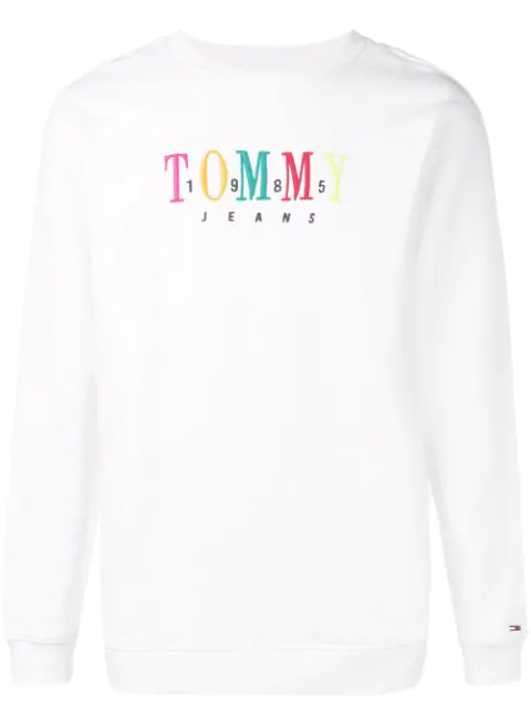 tommy jeans embroidered sweatshirt