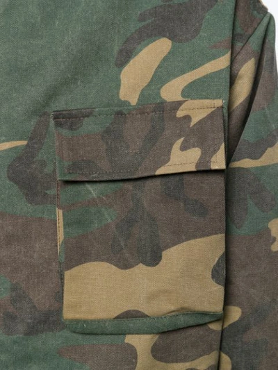 Shop Rhude Camouflage Hooded Jacket In Cam Multicolor