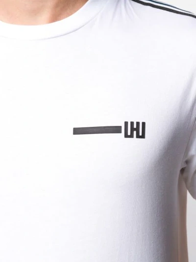 Shop Les Hommes Urban Logo Print T-shirt In White