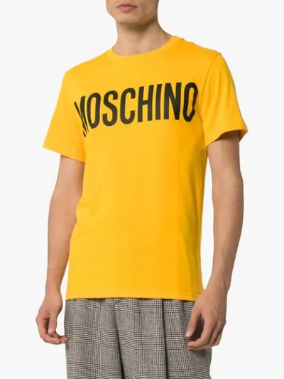 MOSCHINO LOGO T-SHIRT - 黄色