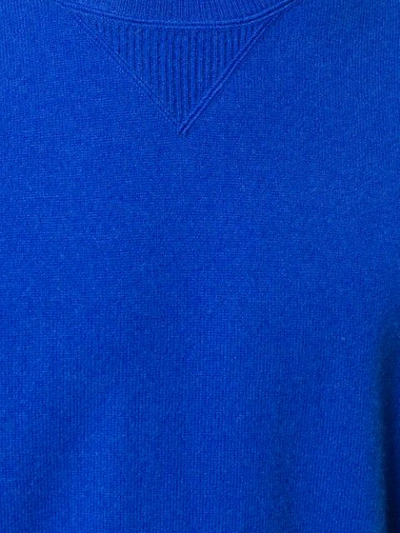 Shop Laneus Crew Neck Sweater In Blue