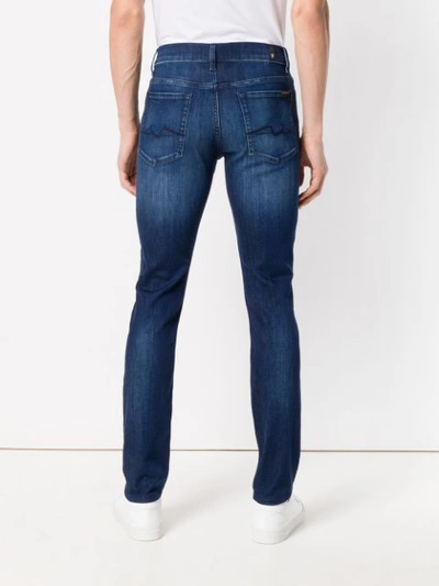 Shop 7 For All Mankind Ronnie Skinny Jeans - Blue