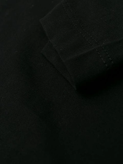 Shop Balmain Metallic Finish Logo T-shirt In Black