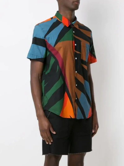 Shop Osklen Printed Short Sleeves Shirt In Multicolour