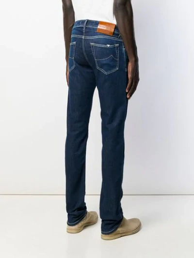 Shop Jacob Cohen Slim Fit Denim Jeans In Blue