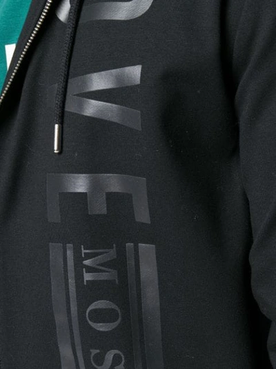Shop Love Moschino Printed Sweatshirt In Black