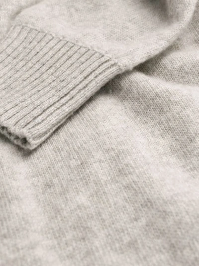 Shop Maison Flaneur Roll Neck Sweatshirt In Grey