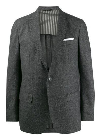 Shop Hugo Boss Single Breasted Blazer In Grey