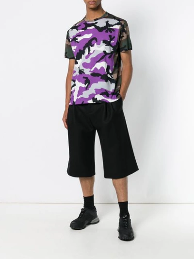 Shop Valentino Camoushuffle T In Purple