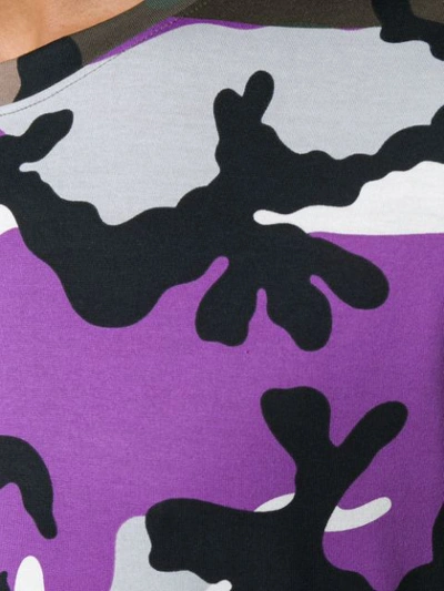 Shop Valentino Camoushuffle T In Purple