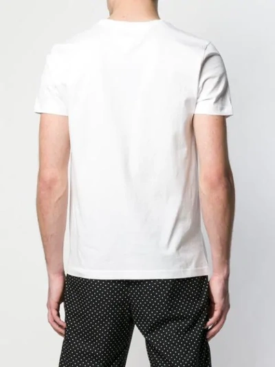 Shop Tommy Hilfiger Colour-block Flag T-shirt In White