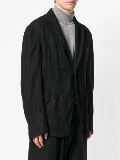 Shop Yohji Yamamoto Sakko Mit Lockerem Schnitt In Black