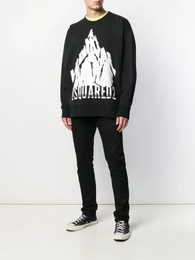 Dsquared2 Logo Sweater In Black