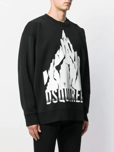 Dsquared2 Logo Sweater In Black