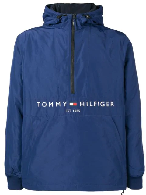 tommy hilfiger padded logo anorak
