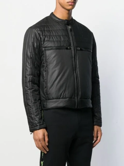 Shop Just Cavalli Padded Jacket In Black