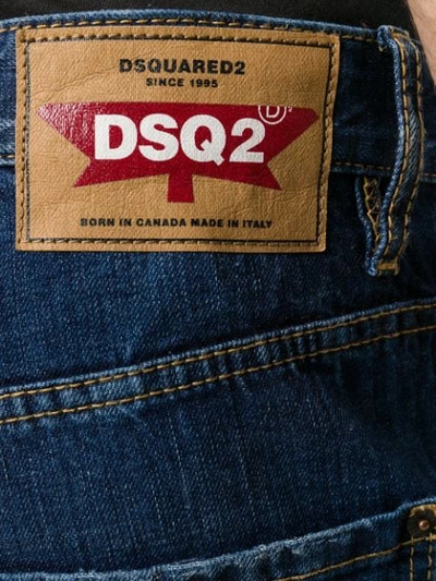 Shop Dsquared2 Distressed-effect Slim-fit Jeans In Blue