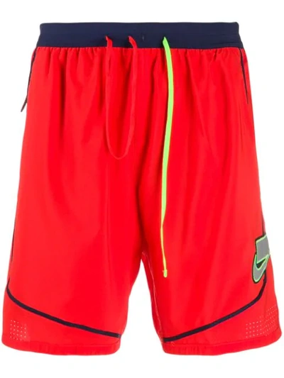 Shop Nike Side Logo Shorts In Red