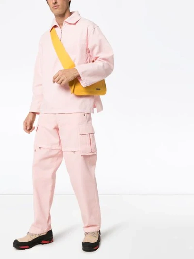 Shop Jacquemus Le Marin Long-sleeve Top In Pink