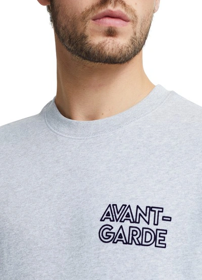 Shop Maison Labiche Avant Garde Sweatshirt In Heather Grey