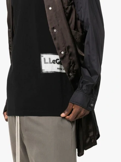Shop Rick Owens Legaspi Ink Patch T-shirt In Black