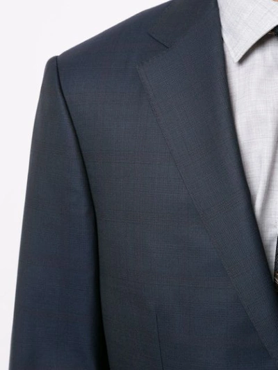 Shop Ermenegildo Zegna Checked Two Piece Suit In Blue