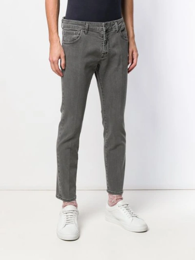 Shop Entre Amis Cropped Slim In Grey