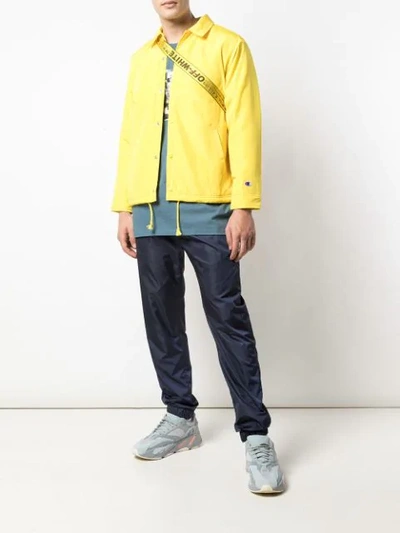 Shop Supreme Champion Label Coaches Jacket In Yellow