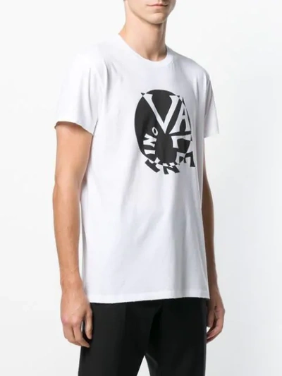 Shop Valentino Graphic Logo Print T In White