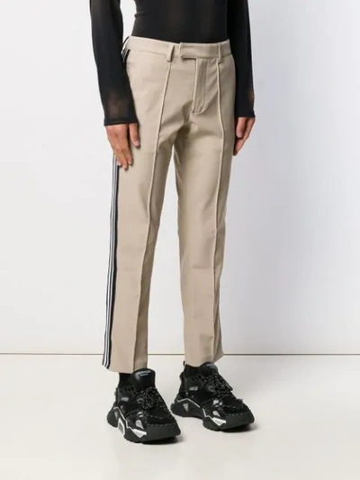 GCDS STRIPE TRIM TROUSERS 