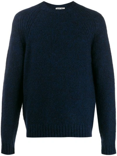 Shop Alex Mill Knitted Long Sleeve Jumper In Blue