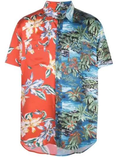 Shop Lost Daze Hawaiian Print Shirt In Red