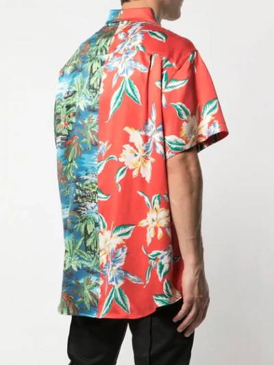 Shop Lost Daze Hawaiian Print Shirt In Red